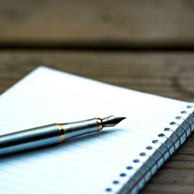 empty, paper, pen